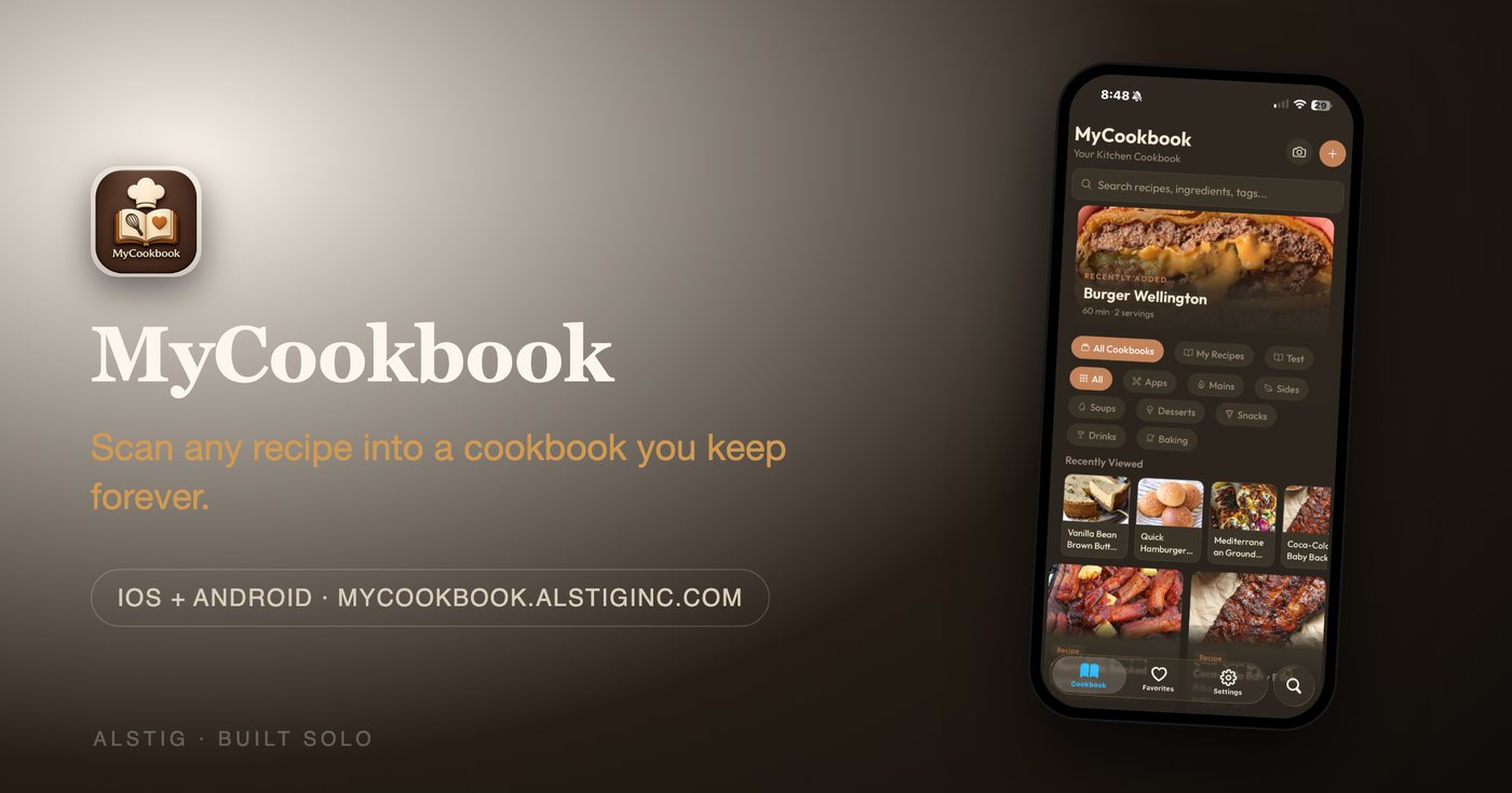 MyCookbook — scan recipe cards into a searchable digital cookbook