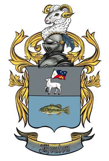 Mouton family crest